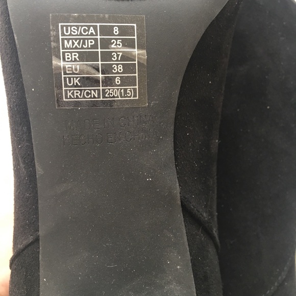 Forever 21 | Black faux suede slouchy boots - Picture 2 of 4